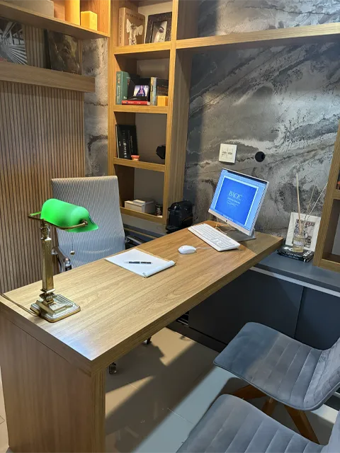 Detalhes de conforto da cl&iacute;nica